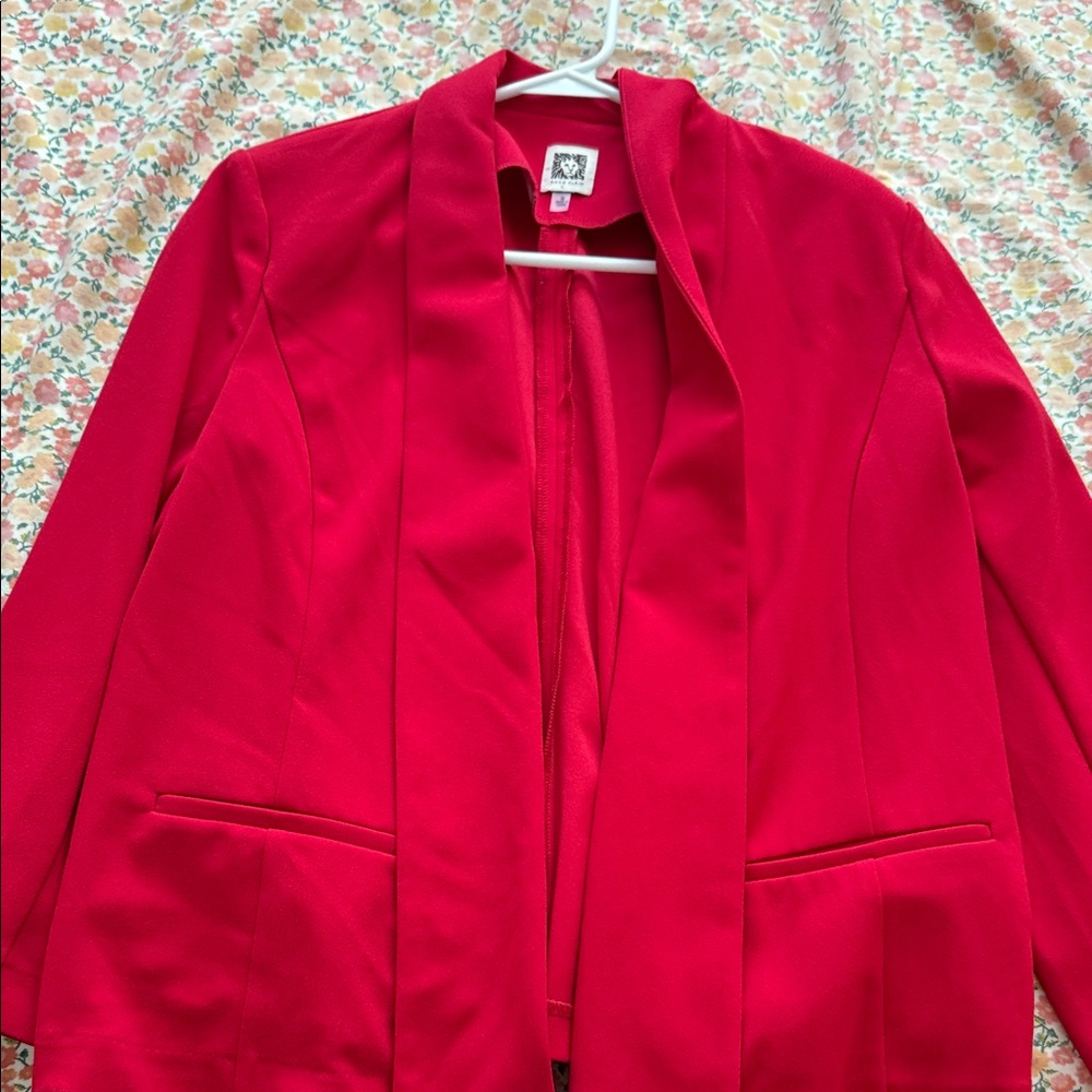Anne Klein Vibrant Red Blazer